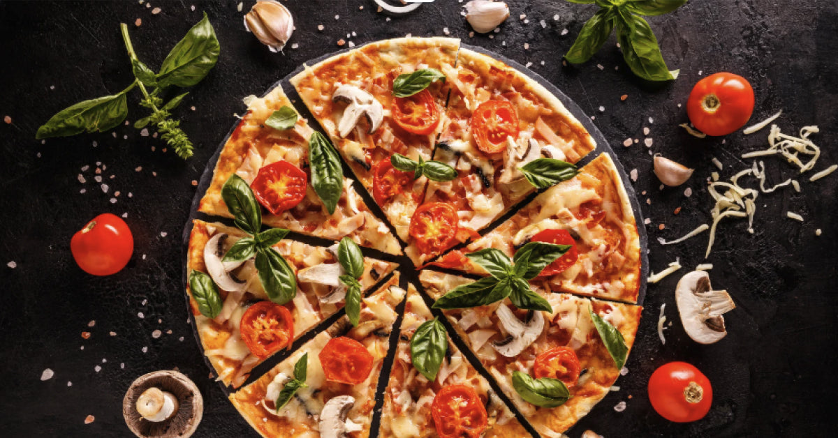Fresh Tomato & Basil Pizza: Crisp Base, Full Flavour - Baked on Steel