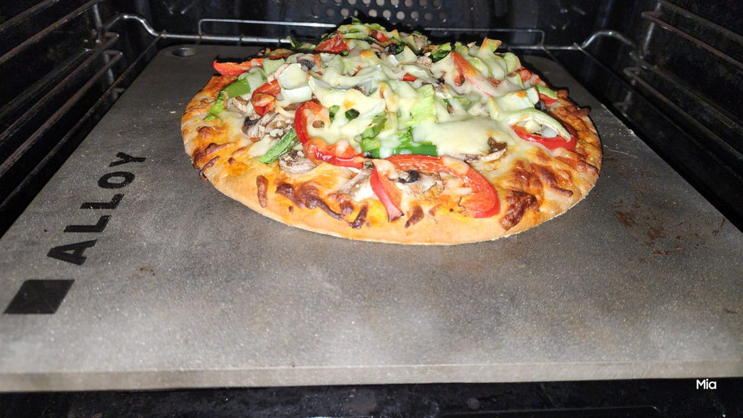 Veggie Supreme on Steel: Crispy, Cheesy & Oven-Baked to Perfection