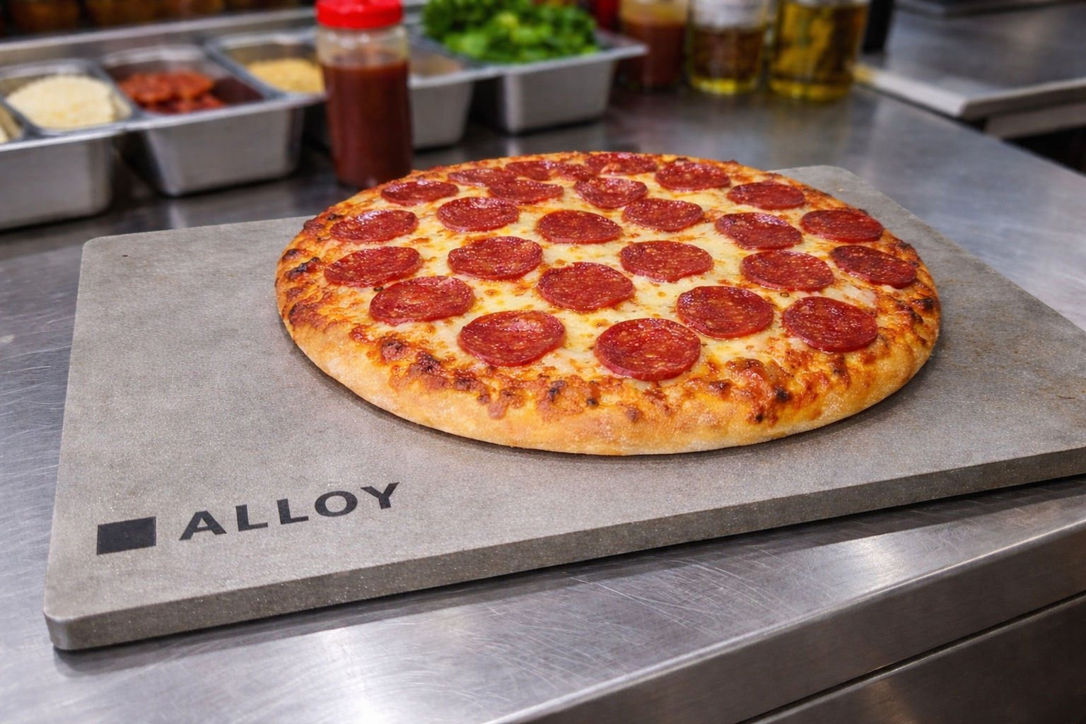 Pepperoni Pizza Recipe With Pizza Steel Plate